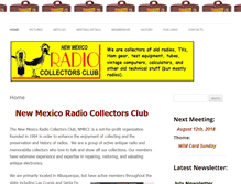 Tablet Screenshot of newmexicoradiocollectorsclub.com